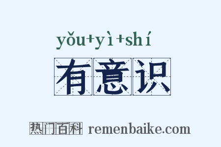 有意识是什么意思的图片
